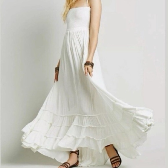 NWT NEW WITH TAGS EXTRATROPICAL BOHO CHIC HOT MAXI DRESS WHITE SMALL SUPER RARE! - Picture 5 of 16